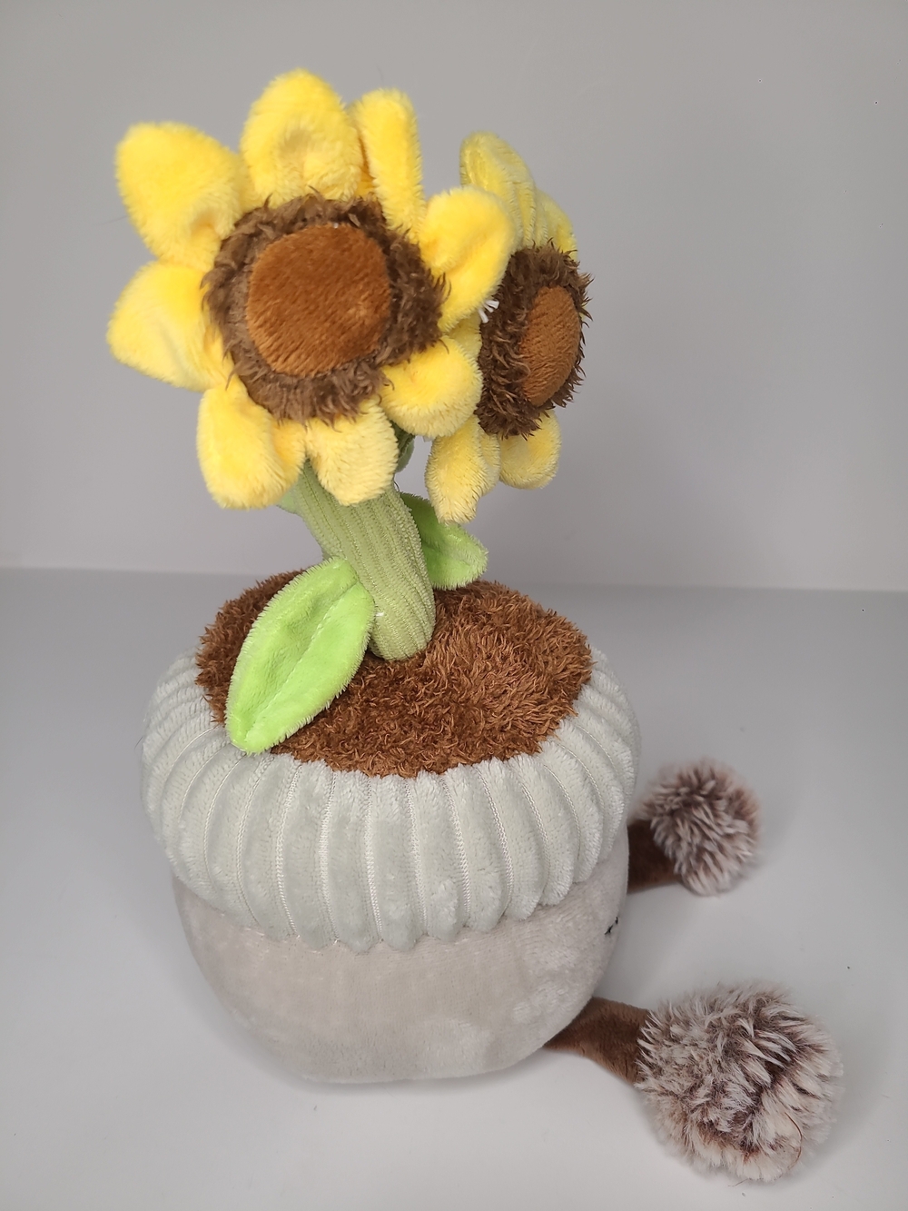 Greenhouse by Russ Sunflower Plush 12" Potted Plant Shelf Sitter Faux Flower - Picture 2 of 5